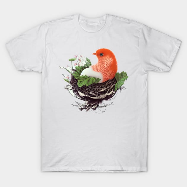 Magnificent Cuckoo in Nest T-Shirt by Greenbubble